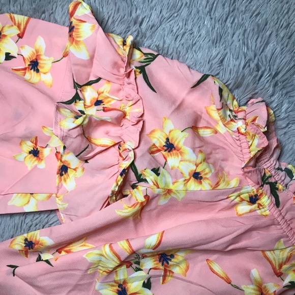 :::SALE::: Floral pink dress - Picture 5 of 6